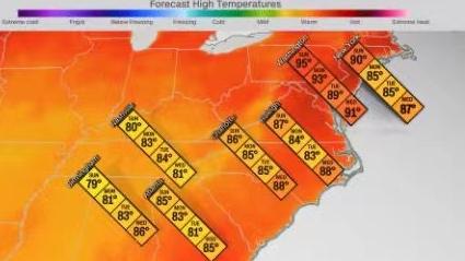 热浪席卷美国多个地区 超500万居民将受高温影响