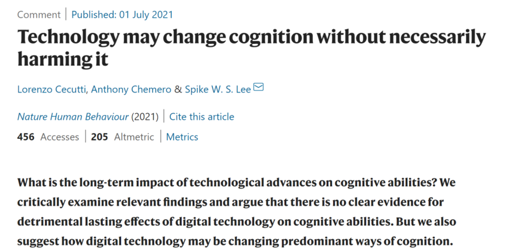 数字技能真的会减弱认知本领吗？