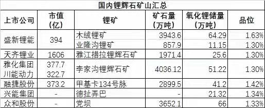 半年报透露玄机：盛新锂能参股优质矿山 海内品位最高