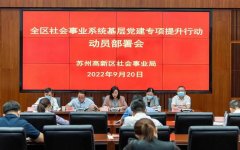 苏州高新区召开全区社会事业系统下层党建专项晋升